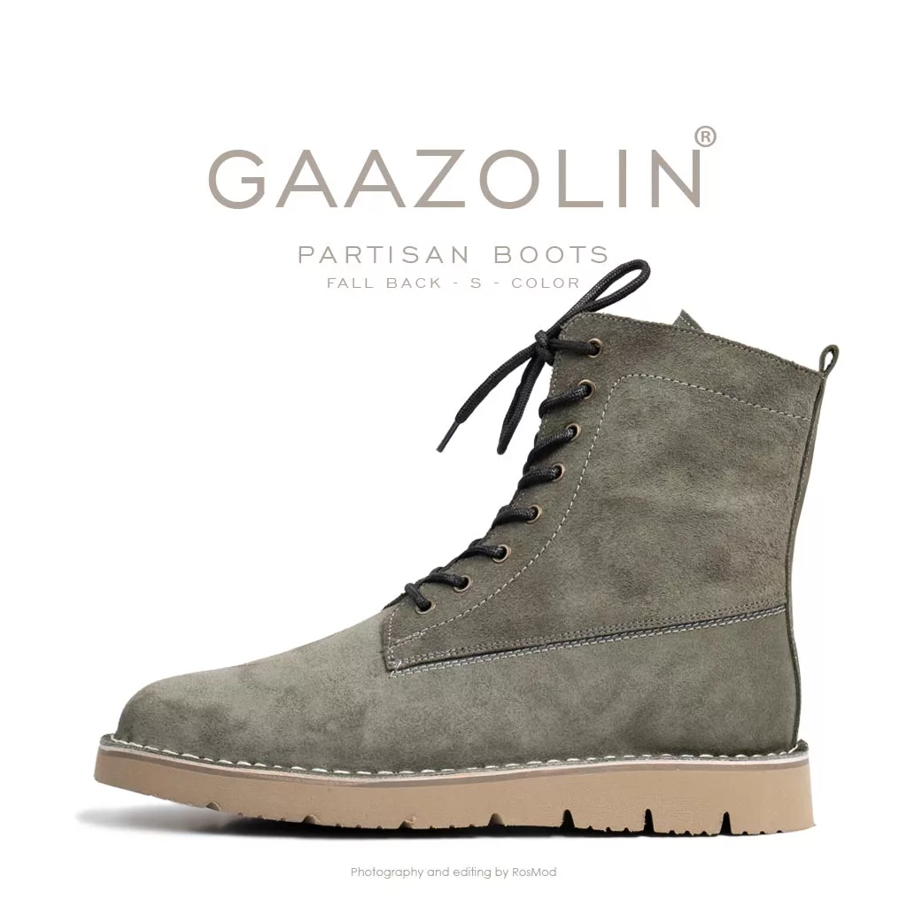 بوت پارتیزان گازولین سِلادون جیر - GAAZOLIN Partisan Boots Fall Back S