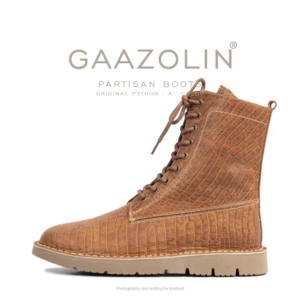 بوت پارتیزان گازولین پیتون شتری - GAAZOLIN Partisan Boots Original Python A