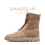 بوت پارتیزان گازولین پیتون خاکی - GAAZOLIN Partisan Boots Python Skin A