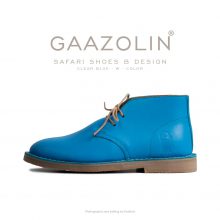 کفش صحرایی سافاری گازولین آبی زلال شِبرو - GAAZOLIN Safari Veldskoen B Design Clear Blue W