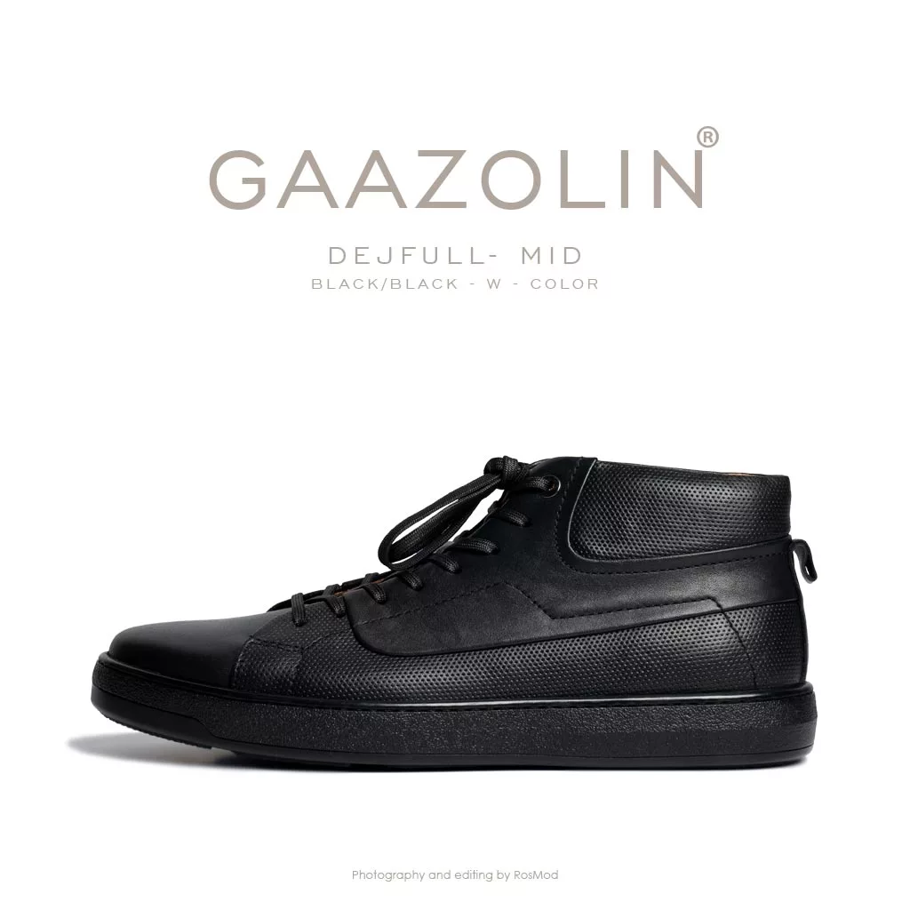 کتانی نیمساق دژفول گازولین مشکی - GAAZOLIN Dejfull-Mid Mono Black W