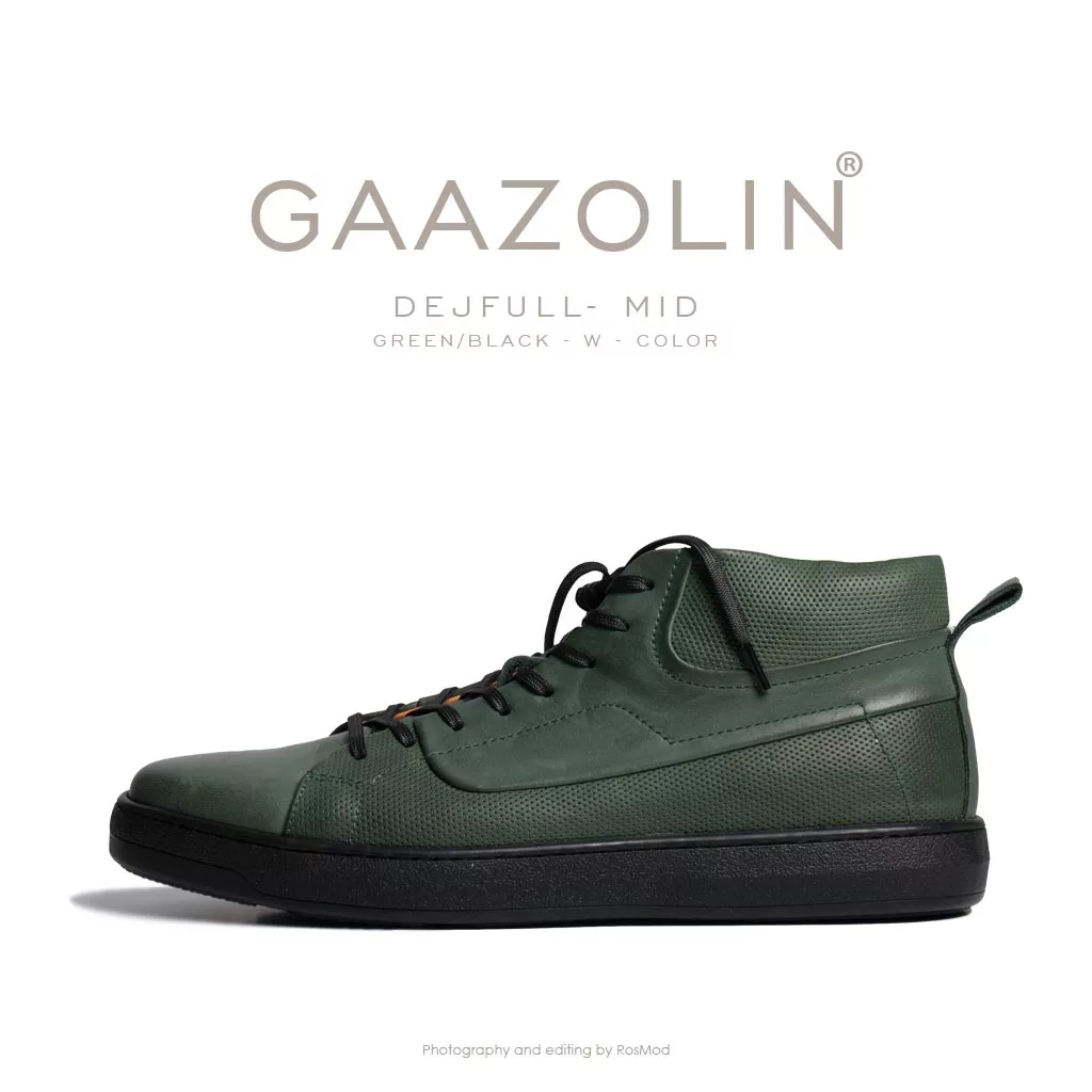 کتانی نیمساق دژفول گازولین سبز - GAAZOLIN Dejfull-Mid Green/Black W