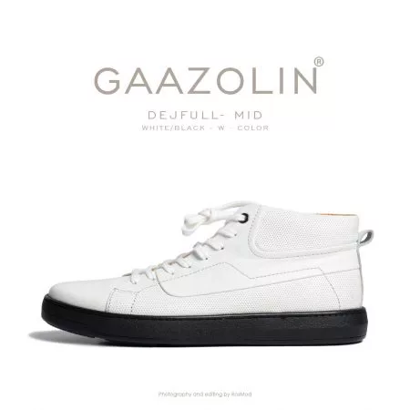 کتانی نیمساق دژفول گازولین سفید - GAAZOLIN Dejfull-Mid White/Black W