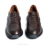 کتانی تسلا گازولین قهوه‌ای کروم – GAAZOLIN Tesla Sneakers Brown Chrome