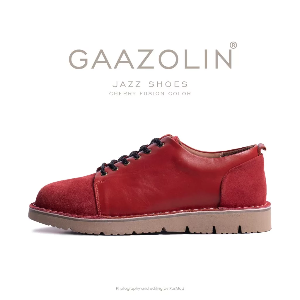 کفش روزمره جز گازولین قرمز ترکیبی - GAAZOLIN JAZZ Shoes Cherry Fusion