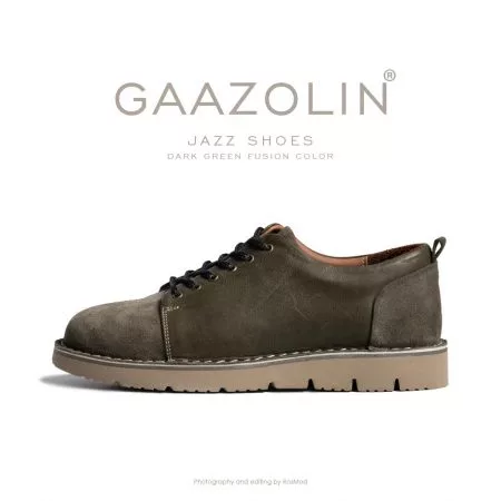 کفش روزمره جَز گازولین یشمی ترکیبی - GAAZOLIN JAZZ Shoes Dark Green Fusion
