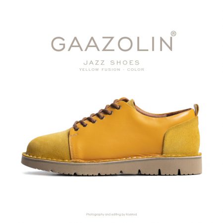 کفش روزمره جز گازولین زرد ترکیبی - GAAZOLIN JAZZ Shoes Yellow Fusion