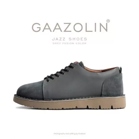 کفش روزمره جز گازولین طوسی ترکیبی - GAAZOLIN JAZZ Shoes Grey Fusion