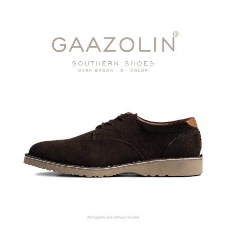 کفش جنوبی گازولین قهوهای جیر - GAAZOLIN Southern Shoes Dark Brown S