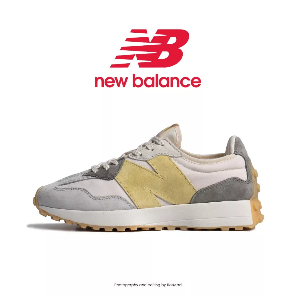 کتانی نیوبالانس 327 طوسی زرد - New Balance WS327 Grey Yellow