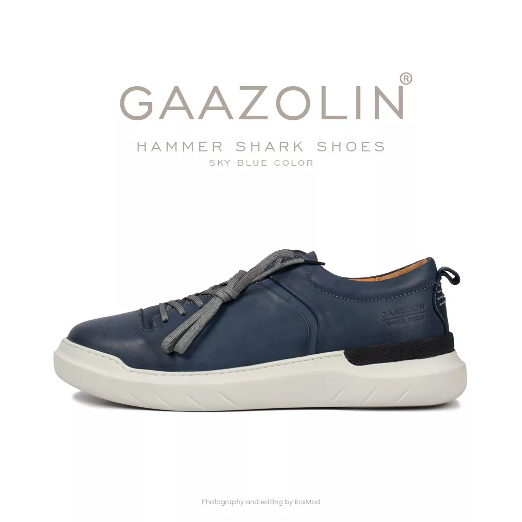 کتانی هامر شارک گازولین تمام آبی - GAAZOLIN Hammer Shark Sky Blue Color