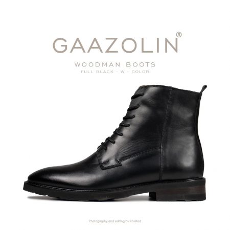 بوت وودمن گازولین تمام مشکی - GAAZOLIN Woodman Boots Full Black