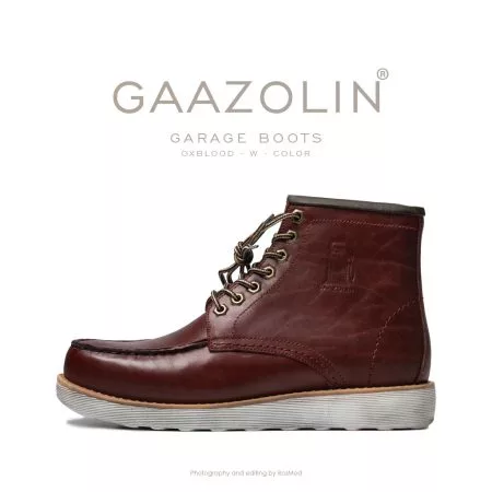 بوت گاراژ گازولین جگری شبرو - GAAZOLIN Garage Boots Oxblood W