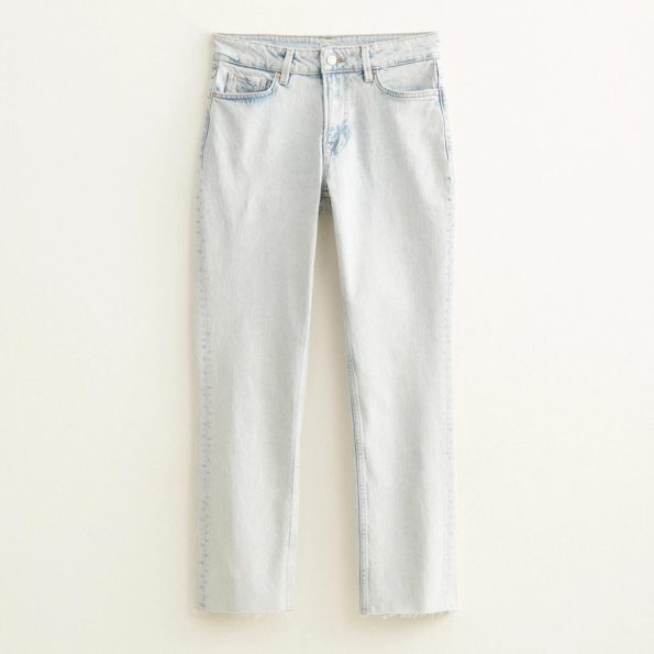 شلوار جین زنانه آبی روشن کاتن کلاب – Cotton Club Jeans Straight High Rise Carly Light Blue