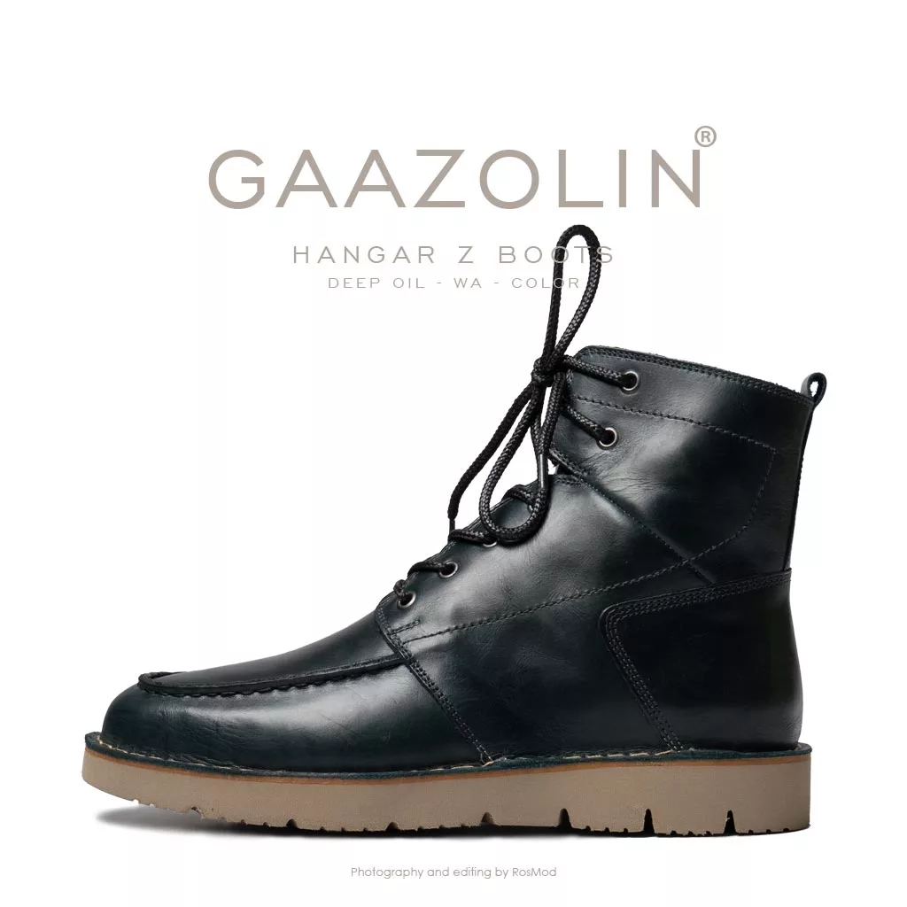 بوت هانگر زد گازولین یشمی عمیق شبرو - GAAZOLIN Hangar Z Boots Deep Oil WA