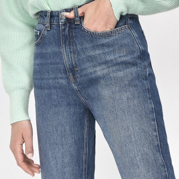 شلوار جین زنانه مام استایل آبی ساندر استودیو – Sonder Studio Mid Wash Maia Mom Jeans