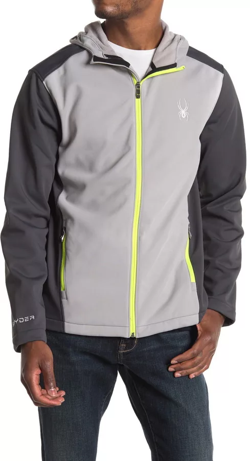 کاپشن هیدرو وب مردانه اسپایدر طوسی - Spyder Hydroweb Soft Shell Jacket Grey