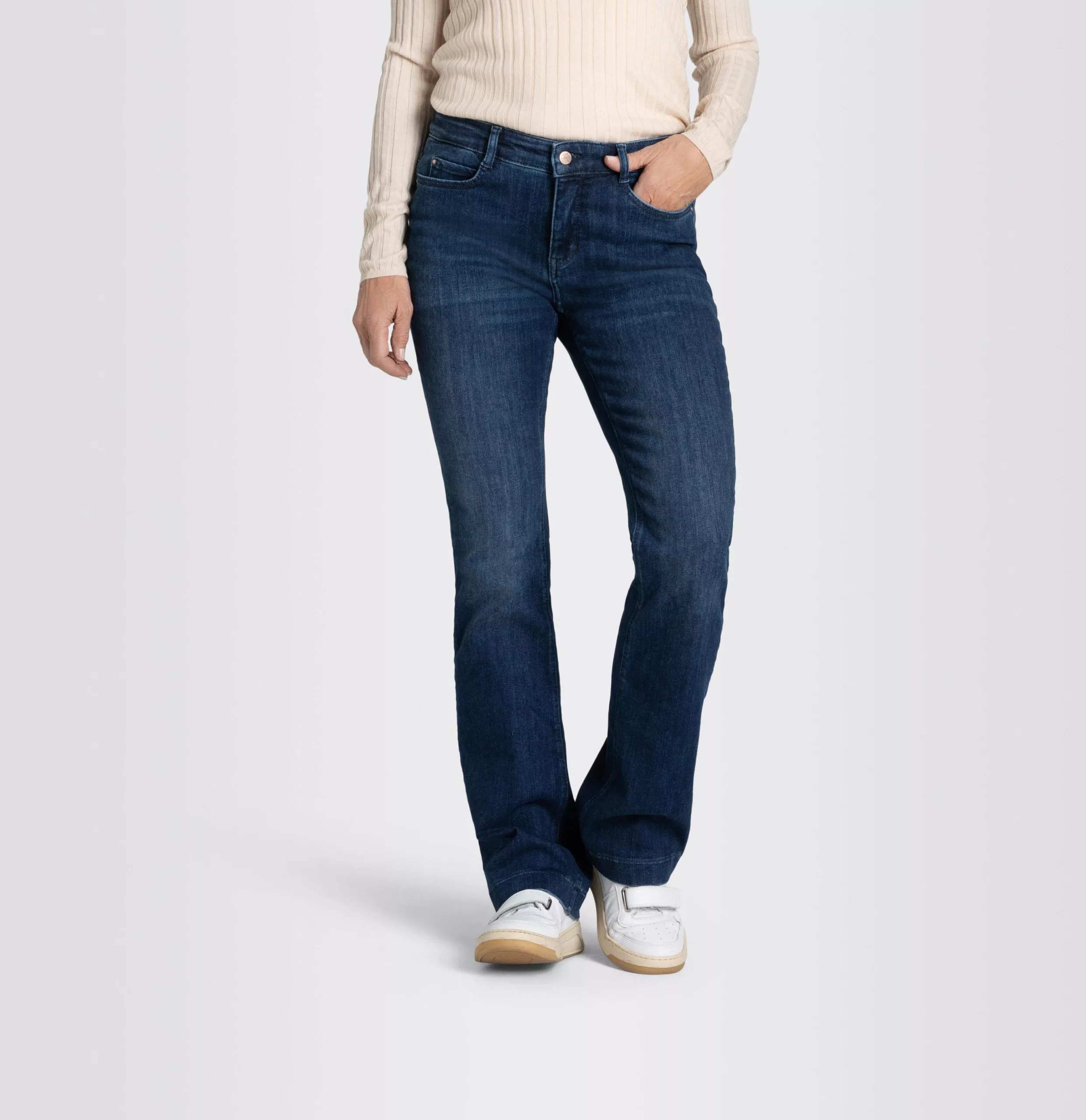 شلوار دریم جین زنانه آبی صحیح مک - Mac Dream Boot Authentic Cobalt Authentic