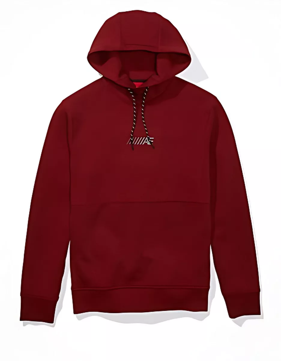 هودی مردانه امریکن ایگل زرشکی - American Eagle Active 24/7 Hoodie Deep Burgundy