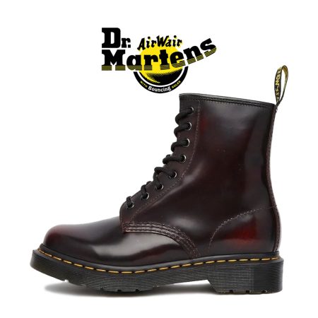 بوت دکتر مارتینز 1460 8 بند آلبالویی آرکادیا - Dr Martens 1460 Arcadia Leather Lace up Boots
