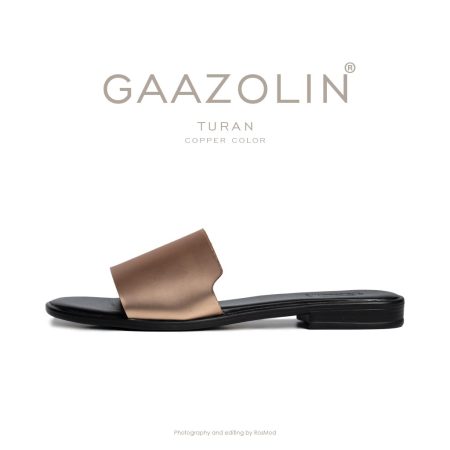 صندل توران گازولین مشکی مسی - GAAZOLIN Turan Sandals Copper