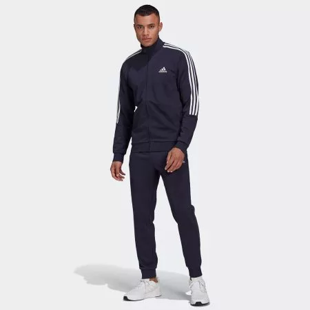ست گرمکن آدیداس مردانه سرمه ای - Adidas Aeroready Essentials 3-Stripes Track Suit