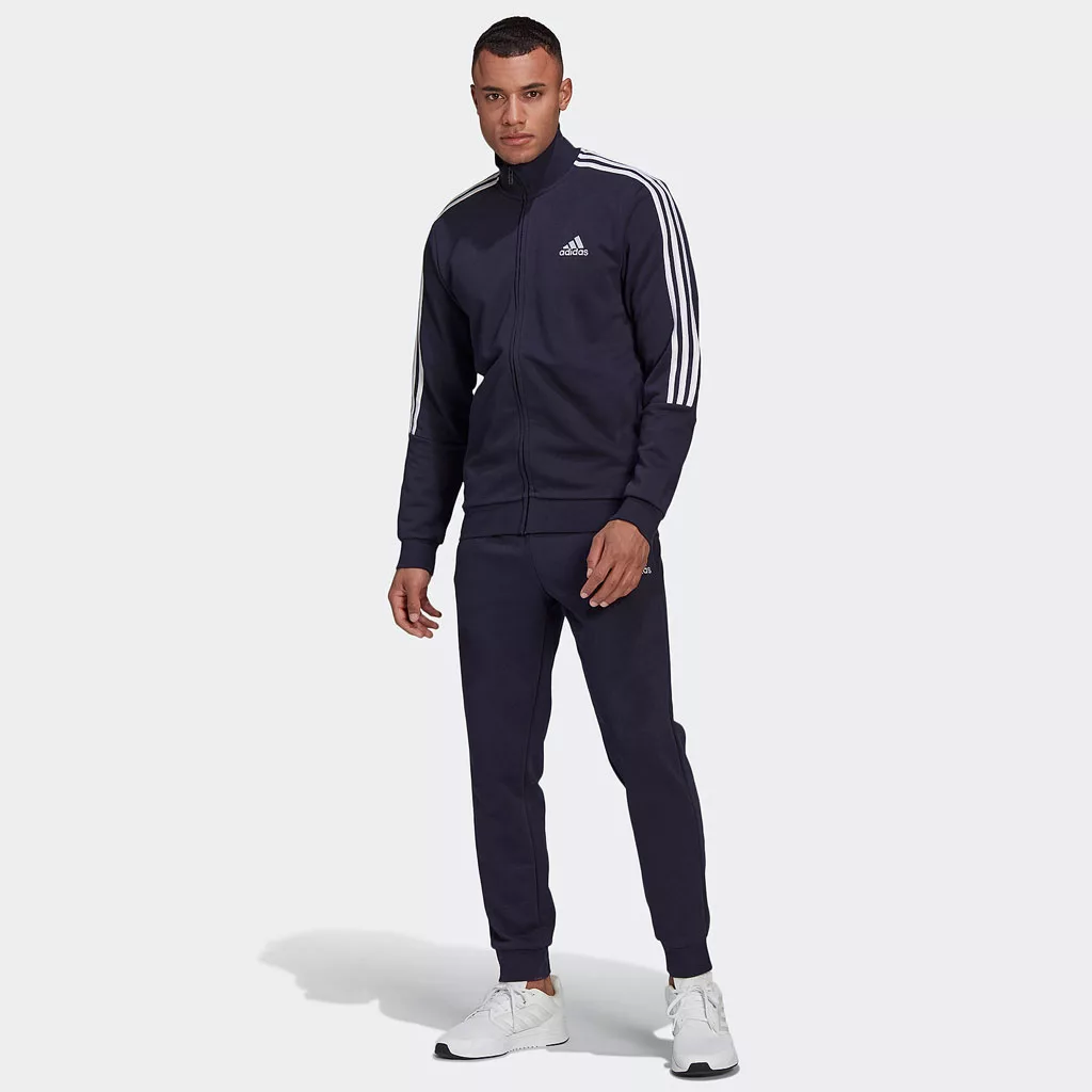 ست گرمکن آدیداس مردانه سرمه ای - Adidas Aeroready Essentials 3-Stripes Track Suit