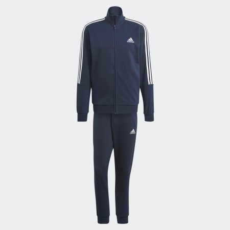 ست گرمکن آدیداس مردانه سرمه ای - Adidas Aeroready Essentials 3-Stripes Track Suit