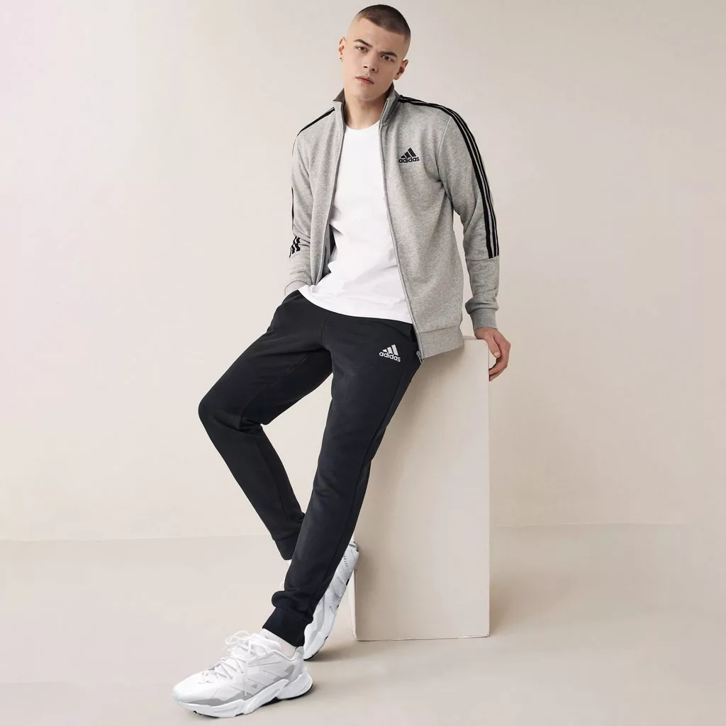 Adidas-Aeroready-Essentials-3-Stripes-Track-Suit-Medium-Grey-Heather-Black-