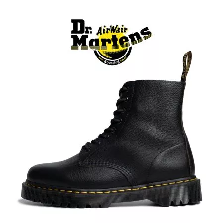 بوت دکتر مارتینز 1460 پاسکال بکس لیمیتد پیزا مشکی - Dr Martens 1460 Pascal BEX Pisa Leather Lace up Limited Edition Boots