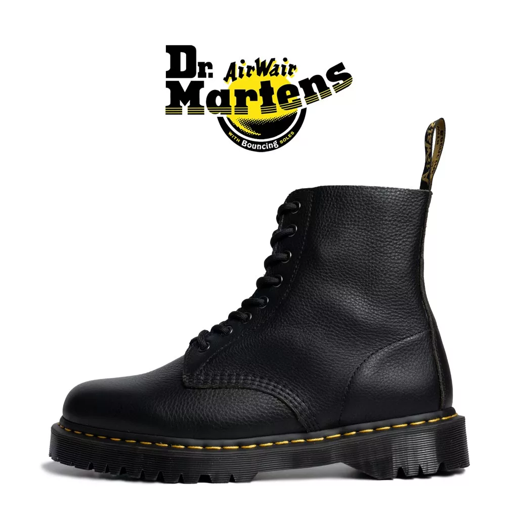 بوت دکتر مارتینز 1460 پاسکال بکس لیمیتد پیزا مشکی - Dr Martens 1460 Pascal BEX Pisa Leather Lace up Limited Edition Boots