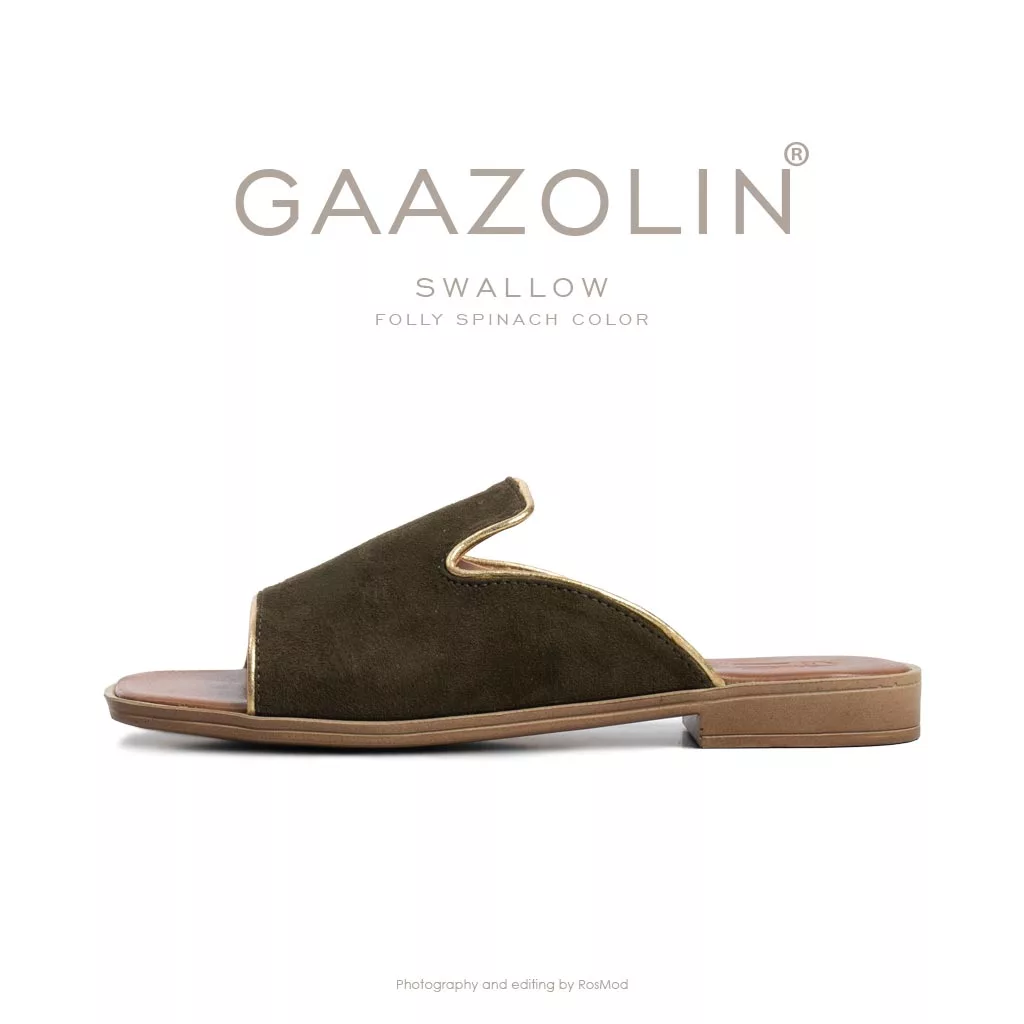 صندل سوالو گازولین یشمی - GAAZOLIN Swallow Sandals Folly Spinach