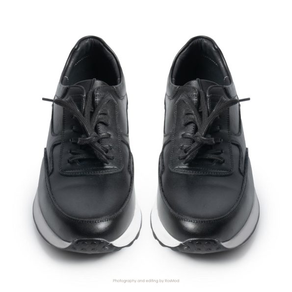 کتانی اوژین گازولین تمام مشکی سفید – GAAZOLIN Eugene Sneakers Black White