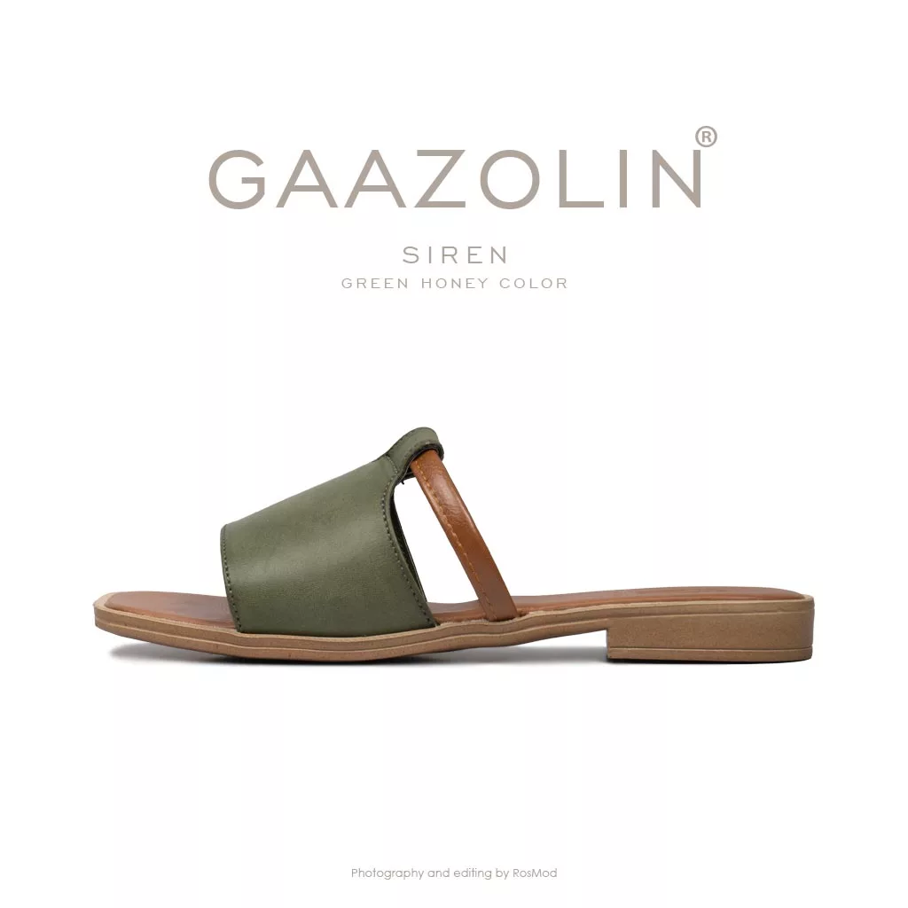 صندل سایرن گازولین سبز عسلی - GAAZOLIN Siren Sandals Green Honey
