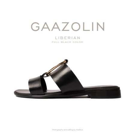 صندل لیبرین گازولین مشکی - GAAZOLIN Liberian Sandals Full Black