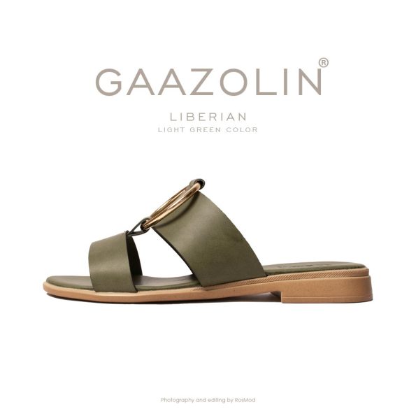 صندل لیبرین گازولین سبز روشن - GAAZOLIN Liberian Sandals Light Green