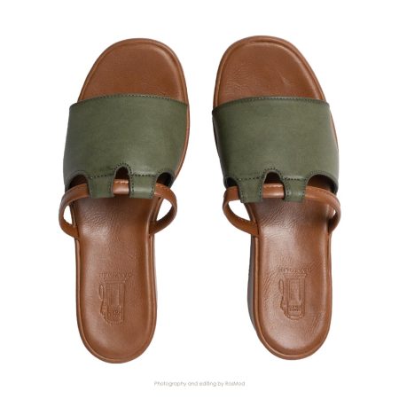 صندل سایرن های گازولین سبز عسلی - GAAZOLIN Siren High Sandals Green Honey