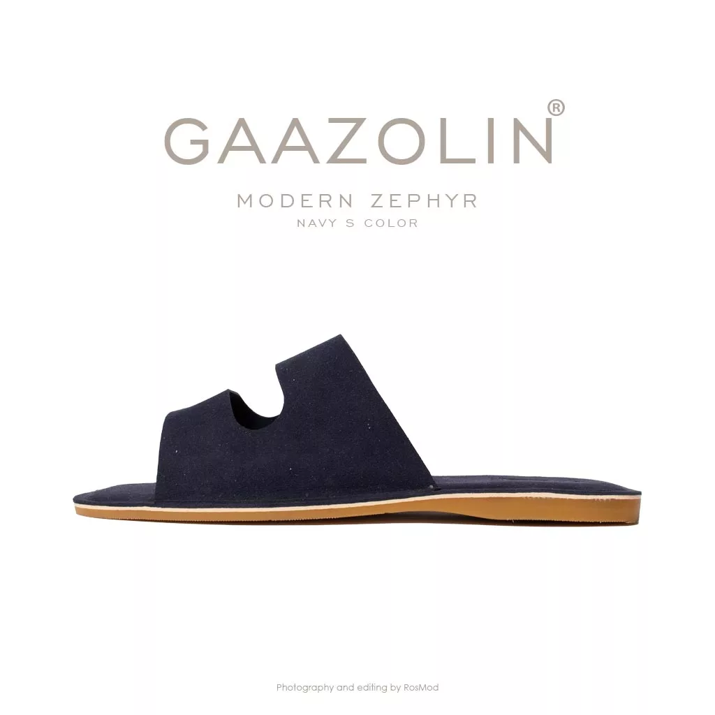 صندل زفیر مدرن گازولین سرمه ای - GAAZOLIN Modern Zephyr Sandals Navy