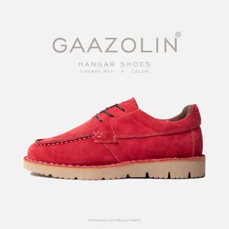 کفش هانگر گازولین آلبالویی جیر - Hangar Shoes
