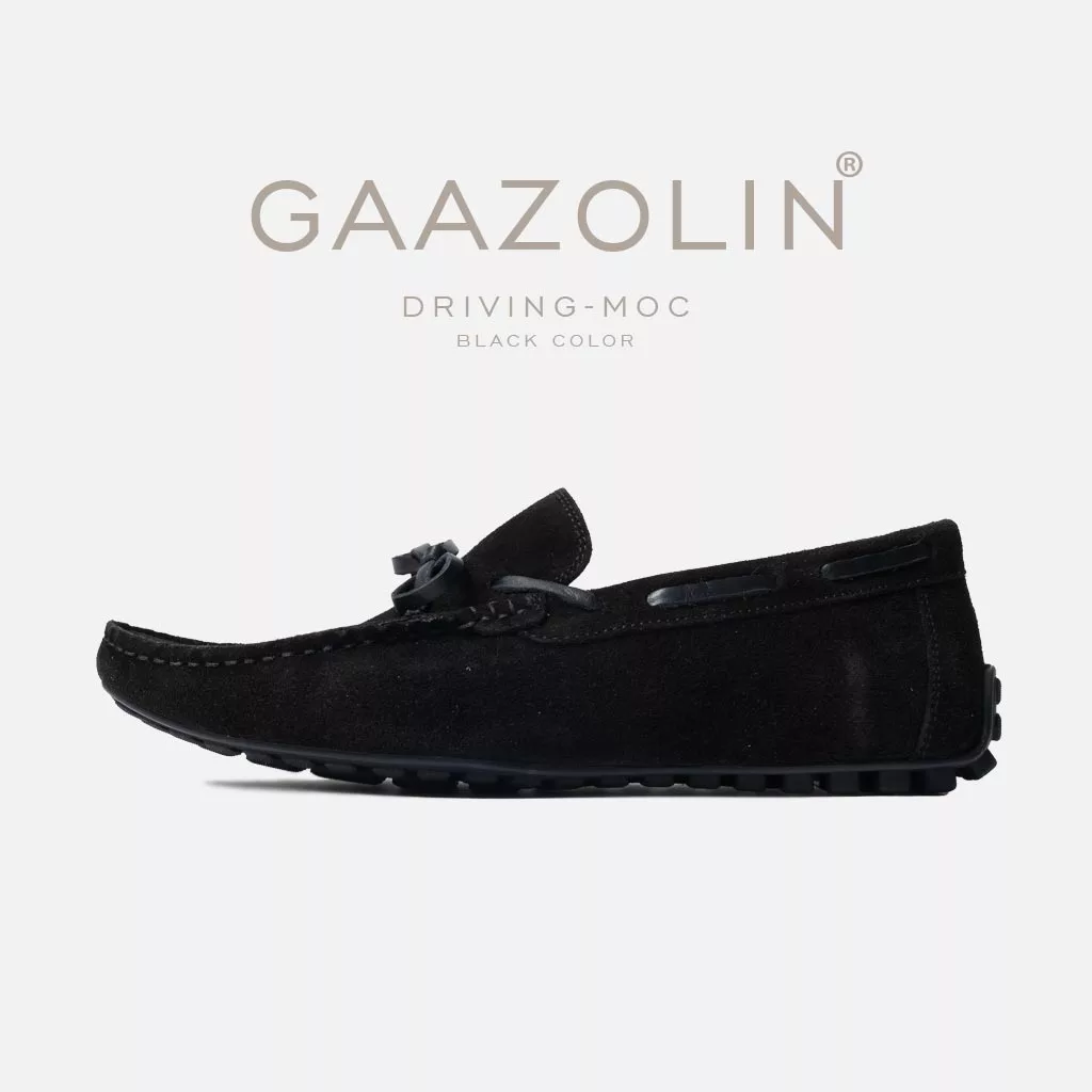 موکاسین درایوینگ گازولین مشکی - Driving Moccasins Black