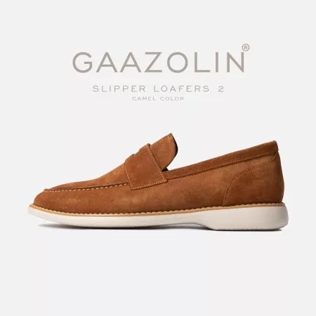 لوفر اسلیپر 2 گازولین شتری - Slipper Loafers 2 Camel