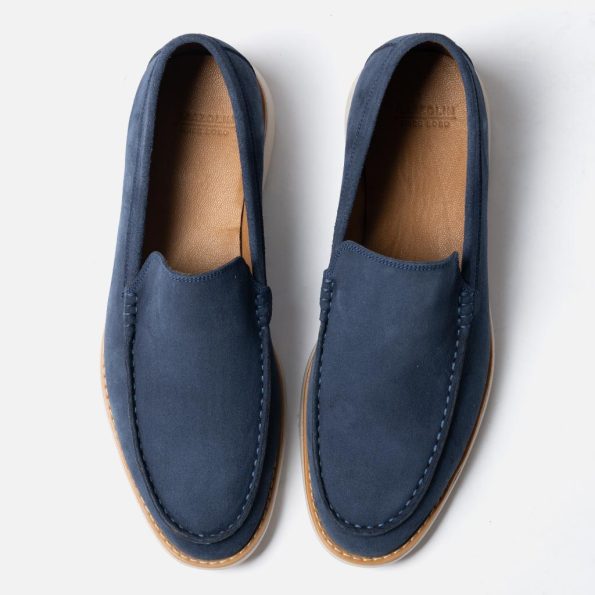 لوفر اسلیپر گازولین آبی میانه - Slipper Loafers Mid Blue