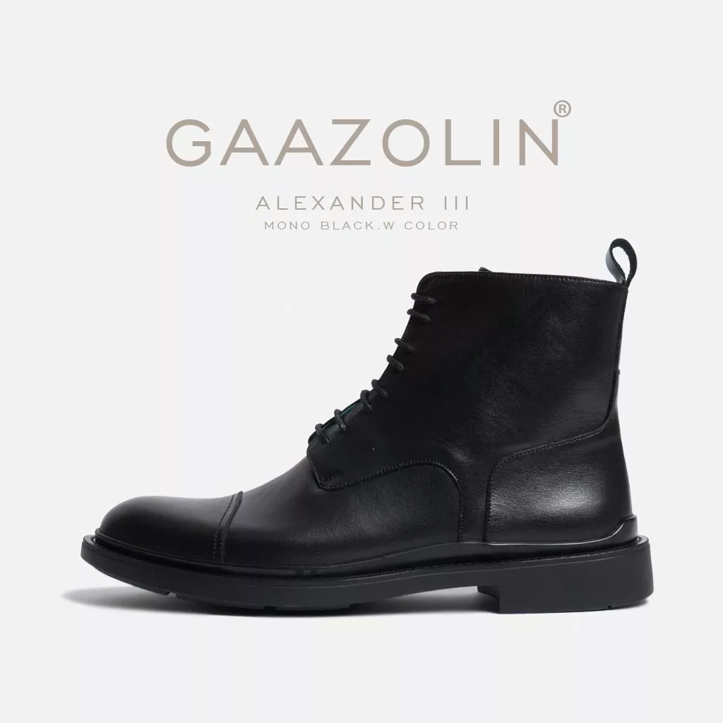 بوت اسکندر3 گازولین تمام مشکی - Alexander III Boots Mono Black W