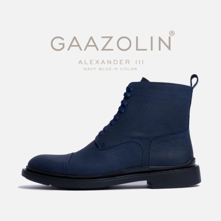 بوت اسکندر3 گازولین سرمه ای مشکی - Alexander III Boots Navy Blue H