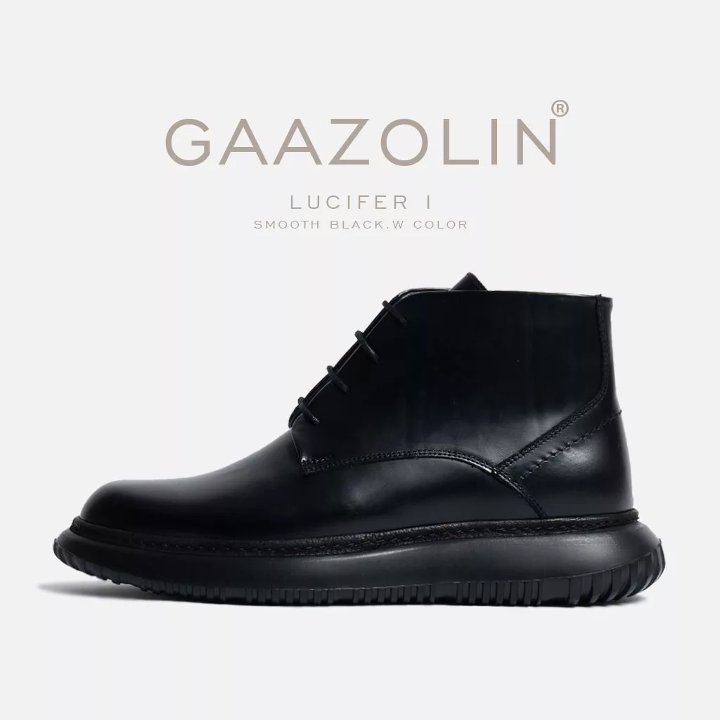 بوت لوسیفر گازولین مشکی مات - Lucifer-I Boots Smooth Black W