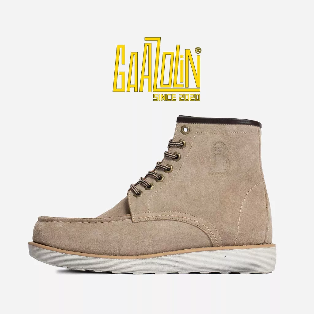 بوت گاراژ گازولین خاکی جیر - GAAZOLIN Garage Boots Wild Mushrooms S