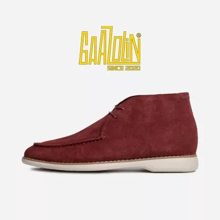 کفش غرناطه گازولین زرشکی جیر - Gharnata Shoes Cherry Red S