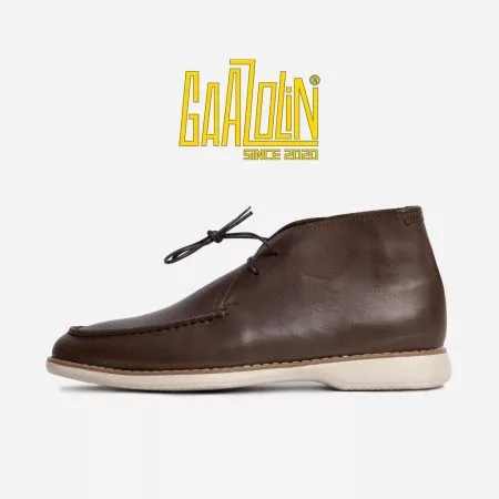 کفش غرناطه گازولین قهوه ای کریزی - Gharnata Shoes Deep Brown C