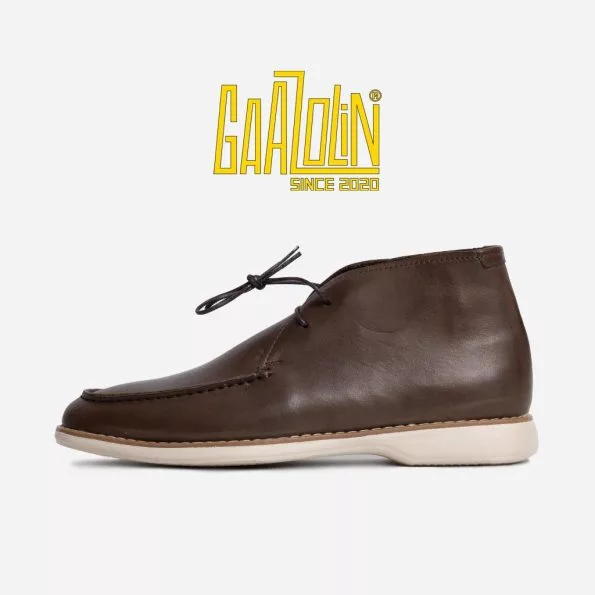 کفش غرناطه گازولین قهوه ای کریزی - Gharnata Shoes Deep Brown C