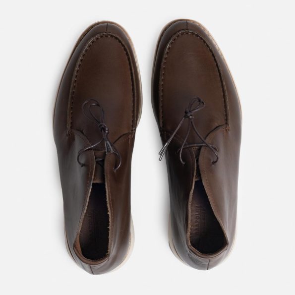 کفش غرناطه گازولین قهوه ای کریزی - Gharnata Shoes Deep Brown C